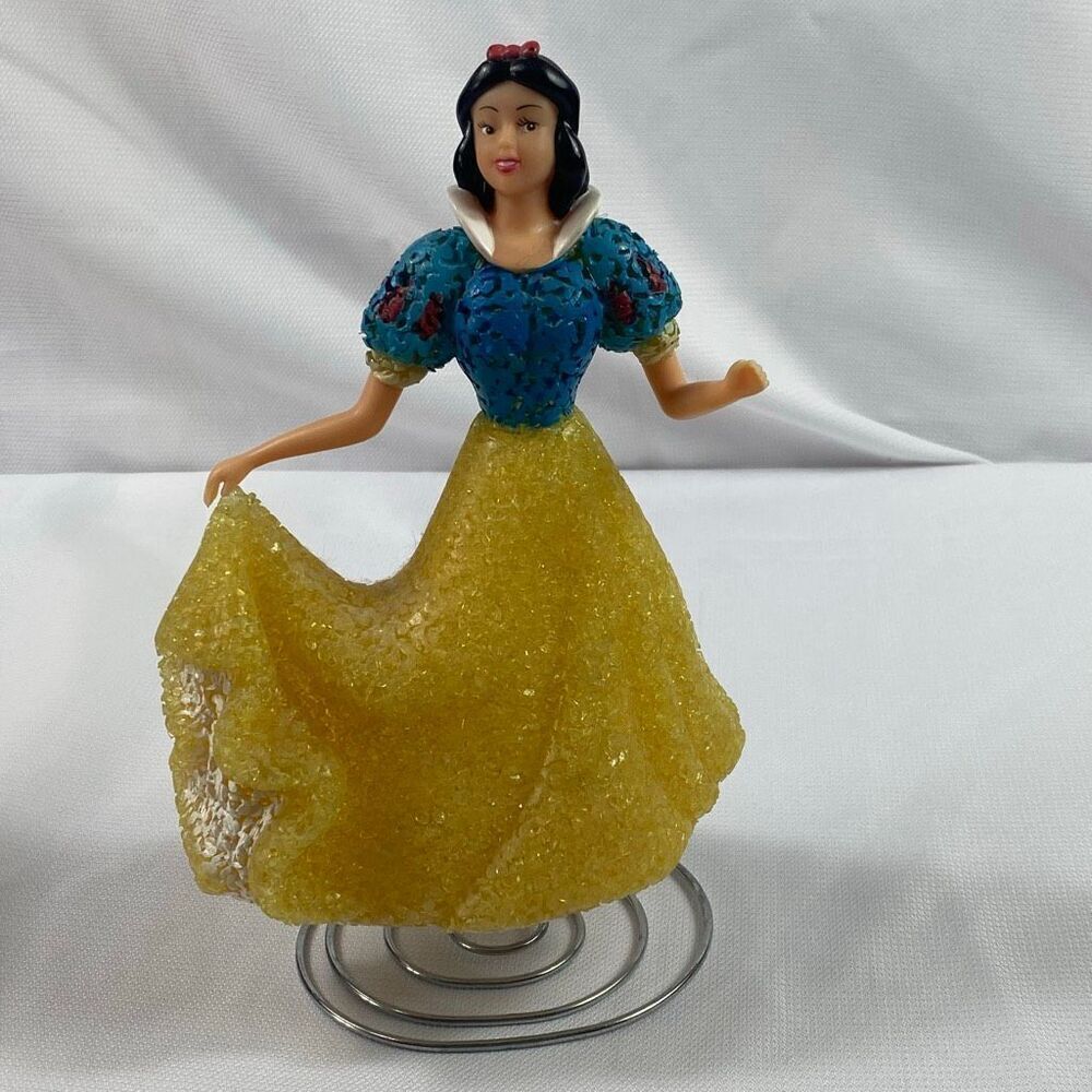 Disney Snow White Popcorn Glitter Skirt Figurine Spiral Nightlight 11”